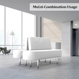OmySalon Waiting Room Bench Seating,Salon Reception Bench Office Chair with Backrest