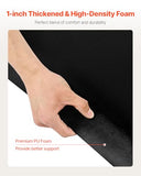 Salon Mat for Hair Stylist, 4 x 5 FT Hexagon Salon Chair Mat Anti Fatigue, 1-inch Thickened Barber Shop Floor Mat with Round Cut Out