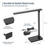 Lepro LED Desk Lamp for Home Office, 9.5W 750LM Metal Touch Control Desk Light, 5 Color Modes 5 Brightness Level, Black