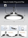 ONLYLUX 350W UFO LED High Bay Light 52500LM 5000K High Bay LED Shop Lights