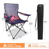 Northroad Camping Chair Portable Camp Chair, Folding Lawn Chair with Cup Holder for Outdoor Camping, Hiking, Travel, Patio, Beach, Picnics