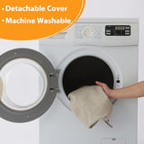 Ruqmuis Chair Cushions for Dining Chairs, 2" Thick Seat Cushions for Kitchen Chairs, 17'' x 16'', Set of 4, Beige