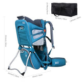 WIPHA Lightweight Baby Backpack Carrier, Adjustable Hiking Backpack Carrier for Toddlers, Breathable Design, Travel Carrier with Sun Canopy (Blue)