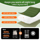 QEZER XL Sleeping Bag-600 Fill Power Down Sleeping Bag for Adults, Ultralight Ideal for Backpacking, Camping, Hiking