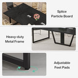 Tribesigns 8FT Conference Table Set of 2, Large Meeting Podcast Table