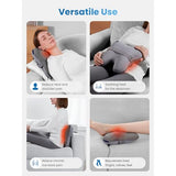 BOB AND BRAD Back Massager with Heat and Remote, EZBack Plus Shiatsu Massage Pillow with 3 Level, Kneading Deep Tissue Massage for Neck, Shoulder, Leg, Upper & Lower Back Pain Relief, FSA Eligible HSA