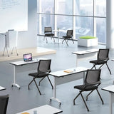 CLATINA Stackable & Foldable Conference Room Chairs, Waiting Room Chairs