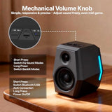 24bit USB DAC & Bluetooth 5.2, 2.0 RGB PC Multimedia Speakers for Desktop Monitor Laptop (Game/Movie/Music