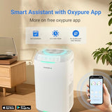 Nuwave Oxypure Zero E500 Air Purifier with Washable Reusable Filters for Large Room | Smart Air Cleaners 99.9% Removal 0.1 Micron Particles