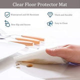 Clear Office Chair Mat 180x230cm – Heavy Duty Non-Slip Waterproof Floor Protector for Home & Office, Ideal for Rolling Chairs
