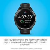Garmin Forerunner® 965, Running Smartwatch, 47mm, Black/Powder Gray