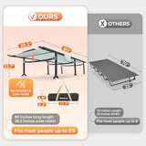 KingCamp Camping Cots for Adults, 1000D Cationic Oxford Heavy Duty Folding Cot, Extra Wide 28" Ultralight Portable Sleeping Bed for Tent, Office Nap, Travel, Supports 441 lbs with 7075 Aluminum Frame