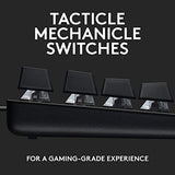 Logitech G413 SE Full-Size Mechanical Gaming Keyboard - Backlit Keyboard with Tactile Mechanical Switches