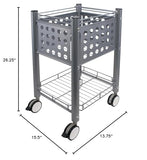 Mobile Rolling File Cart on Wheels, Sidekick Hanging File Cart