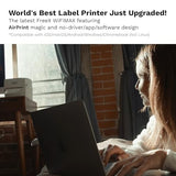 WiFiMAX Thermal Printer | Wireless Wi-Fi AirPrint 4x6 Shipping Labels Printer | Compatible with iPhone iOS, MacOS