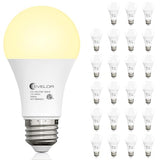 evelor 24-Packs A19 LED Light Bulbs,100 Watt Equivalent 2700K Soft White Bright Bulbs Efficient 13W,1500 Lumens E26 Base, Non-Dimmable, 15000-Hour Lifespan for Bedroom, Living Room, Office