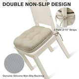 Shinnwa Dining Chair Cushions Set of 6, Dual-Layer Memory Foam Kitchen Chair
