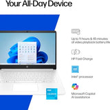 HP Home and Student Essential Laptop with Microsoft 365-1.1TB Storage - 8GB RAM - Intel Inside | Anti-Glare Display
