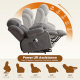 Electric Power Lift Recliner Chair Sofa with Massage and Heat for Elderly