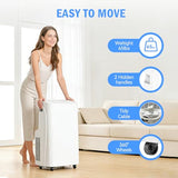 16000 BTU Wi-Fi Smart Portable Air Conditioner, 3-in-1 Cool/Dehumidify/Fan Portable AC Unit, Cools Up to 800 Sq.Ft