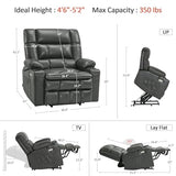 MCombo Dual Motor Power Lift Recliner Chair for Elderly R7894 (Small-Wide)