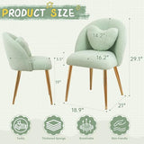 Hobooment Vanity Chair,Accent Makeup Comfy Cute Desk Girls Fluffy Chairs
