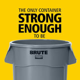 Rubbermaid Commercial Products BRUTE Heavy-Duty Round Trash/Garbage Can, 20-Gallon, Blue, Outdoor Waste Container