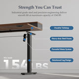 63 Inch Electric Standing Desk with Drawers, Adjustable Height Small Sit Stand Desk for Home Office