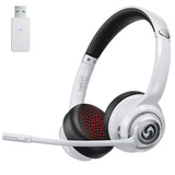 Wireless Headsets with Mic for Work, Wireless Headset for Cell Phones, Ultra Lightweight& 50+ Playtime
