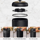 onlcuk Motion Sensor Bathroom Trash Can with Lid, 3 Gallon
