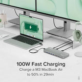 Plugable USB C Laptop Docking Station, Dual Monitor 4K 60Hz for Apple Mac M1/M2/M3/M4/M5/Neo, 2X HDMI or DisplayPort for MacBook