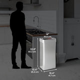 iTouchless 80 Liter / 21 Gallon Open Top Kitchen Trash Can and Recycling Bin