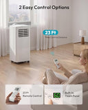 EUHOMY Portable Air Conditioners 12,000 BTU, 5-in-1 Portable AC Unit Up to 550 Sq.Ft. for Bedroom with Cool, Heat, Fan, Dehumidifier, Sleep, AC Units with LED Remote & 24H Timer, Installation Kits