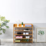 SOBIBO Bamboo Shoe Rack Organizer, 5 Tier Shoe Shelf Storage Organizer, for Entryway, Hallway, and Closet (Nature-39)