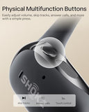 Open-Ear Headphones, True Wireless Bluetooth Earphones with Microphone, Earhook Earbuds with 48 Hours, Black SHOKZ