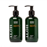 Aloe | 70% Alcohol Hydrating Hand Sanitizer Gel with Essential Oil, for Kids & Adults | 8oz Bottle (Set of 2