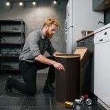 Eco-Friendly Kitchen Trash Cans | Integrated Reusable Garbage Bags for Garage