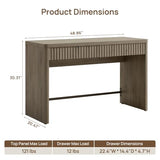 SICOTAS Office Computer Desk with 4 Drawers Modern Executive Writing Desk