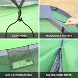 Tree Fox Camping Tent for 2 Person Lightweight Portable Waterproof Easy Set Up Outdoor Tent for Adults Good Choice as Camping Gear for Backpacking and Hiking Green