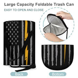 generic Electrician Usa Flag America Electrician Car Trash Can