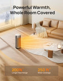 DREO Space Heaters for Indoor Use, Fast Heating Portable Heaters with Remote, Large PTC Ceramic Electric for Bedroom, 12H Timer, 70° Oscillation, Overheat Protection, 1500W Safety Heat for Home Office