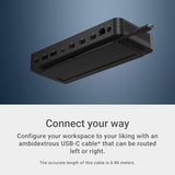 Dell Pro Dock WD25 - USB Type-C with DP Alt Mode Connector, DisplayPort/HDMI/USB 3.2 Gen2 Connectivity