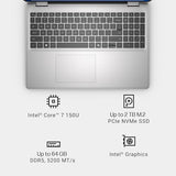 Dell 16 Touchscreen Laptop, Intel Core 7 150U, 32GB DDR5-5200 MT/S, 1TB SSD