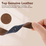 Genuine Leather Band Compatible with Apple Watch Bands for Women Men 49mm 46mm 45mm 44mm 42mm 41mm 40mm 38mm, Soft Leather Replacement Strap for iWatch Ultra SE Series 10 9 8 7 6 5 4 3 2 1(PACK OF 2)