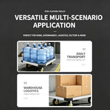 Duty Flatbed Push Cart Dolly Hand Truck Platform Truck