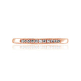 Oseew Custom gold Lab Grown Diamond Wedding Band For womens Stackable Bands and Wedding Rings Eternity Band Ring for women (rose gold)