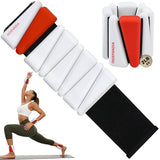 INDEPANDIA Wrist Ankle Weights for Women & Men, 4lbs Adjustable Weighted Bangles to Boost Calorie Burn & Strength, Arm & Leg Weights, White & Red