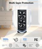 Personal Tower Fan for Bedroom, Portable Desk Table Fan，3 Speeds Cooling Standing Fan with 12H Timer, 60° & 110° Oscillating Floor Tower Fans That Blows Cold Air for Bedroom Office,Dark Black