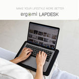Lap Desk with Soft Cushion and Wrist Rest – Portable Laptop Desk for Bed, Couch & Home Office