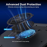 V12 Laptop Cooling Pad Stand with 5.5inch Fan, Fast Cooling Computer Laptop 15.6-21in